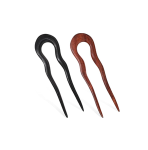 Épingle à cheveux artisanale en corne de buffle écologique, élégante, polie, traditionnelle, pour le tricot et la décoration de fêtes - Product Image 3