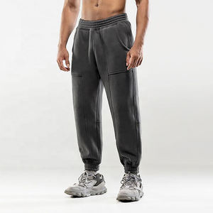 Pantalon de jogging pour homme avec logo personnalisé, coupe classique en coton, streetwear, respirant, avec poches - Product Image 6