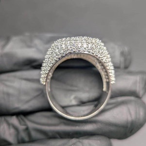Moissanite Iced Out Dome <b>Ring</b> Luxury Hip Hop Statement Jewelry <b>Mens</b> Fashion <b>Ring</b> - Product Image 4