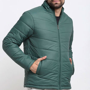 Veste coupe-vent matelassée décontractée pour homme, personnalisable avec logo sérigraphié, fermeture éclair, réfléchissante 3M, pour l'hiver - Product Image 5