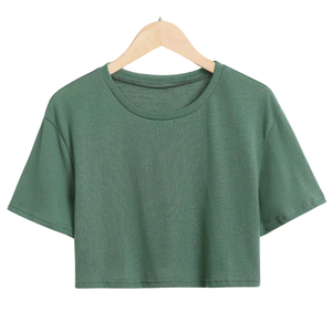 Direct Factory Organic Cotton <b>Women's</b> Top Soft Breathable Casual Streetwear Embroidery Eco-Friendly Custom Print OEM - Product Image 6