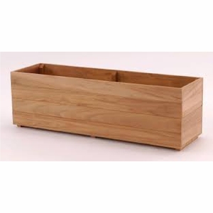 Wholesale <b>Large</b> Wooden Planter <b>Box</b> Outdoor Rectangular Garden Trough Flower Pots Custom Wood Raised Planters For Balcony Pot - Product Image 1