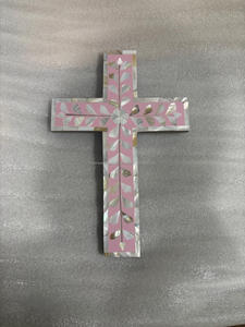 ไม้กางเขนประดับผนังลายเปลือกหอยคาปิซ งานฝีมือฝังมุก ตกแต่งบ้าน สไตล์ยุโรป สำหรับเทศกาลคริสต์มาส - Product Image 5