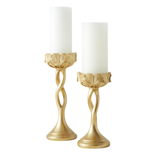 เชิงเทียนงานฝีมือประณีตสำหรับตกแต่งบ้าน  ฐานวางเทียนเคลือบทอง คุณภาพดีที่สุด ผลิตจากอะลูมิเนียมหล่อ  งานแฮนด์เมด  สามารถปรับแต่งได้ - Product Image 3