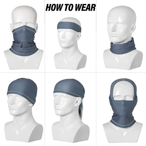 Cache-cou respirant en polyester pour homme et femme, nouveau style, masque demi-visage d'été, cache-cou cache-oreilles - Product Image 6