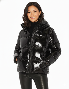 Chaquetas Acolchadas de Manga Larga para Mujer, Estilo Moderno, de Algodón Teñido, Transpirables, Ecológicas, Ligeras, Impermeables, Bordadas, con Relleno Grueso - Product Image 2