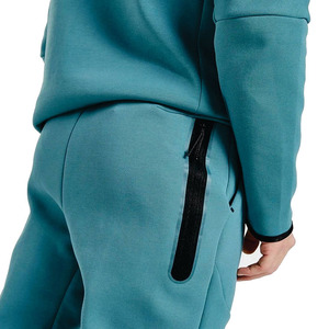 Reasonable Price Men's Wear Thick Winter Warm Fleece Tracksuits Classic Design Zipper Pockets Design Tracksuit For Men - Product Image 6