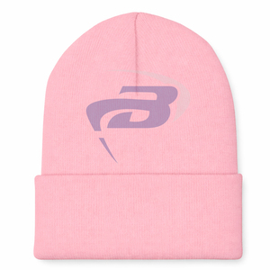 Alpha |   Kapa |   Bonnet d'hiver tricoté Alpha AKA Sorority rose et vert avec broderie 3D – Bonnet d'hiver tricoté de qualité supérieure - Product Image 3