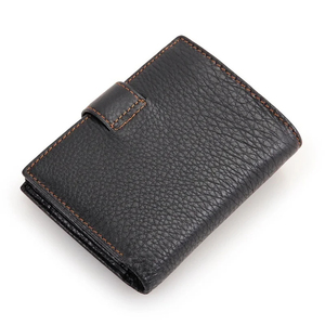 High Quality Lightweight Genuine Leather Men's <b>Wallet</b> with Custom Logo Long Length Factory-Made Wholesale Price Low MOQ - Product Image 2