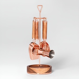 Nuevo Juego de Herramientas de Bar de Acero Inoxidable de Lujo, 4 Piezas, con Mango de Madera de Alta Calidad al Precio Más Bajo - Product Image 1