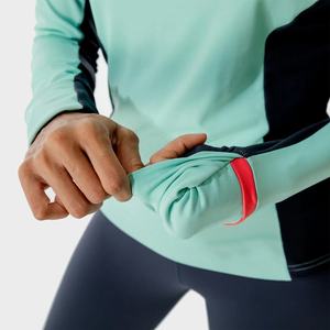 Sudadera con Capucha para Mujer, Personalizada, con Media Cremallera, Sin Costuras, Ecológica, Transpirable, de Tela de Rizo, para Yoga y Ejercicio - Product Image 6