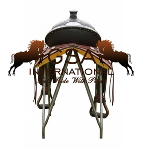 Silla de Montar Occidental de Cuero Genuino Portátil de Última Generación con Estructura de Plástico para Caballos y Jinete - Product Image 5