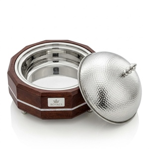 Prestige Geometric Wooden <b>Insulated</b> Casserole Dish Enamel Coated Heat-Retention Technology Durable Mother Pearl Accent Mirror - Product Image 3