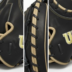 Gant de receveur de baseball 100 % haute qualité, fait sur mesure en cuir, pour l'entraînement, durable, pour jeunes et adultes, softball/baseball - Product Image 4