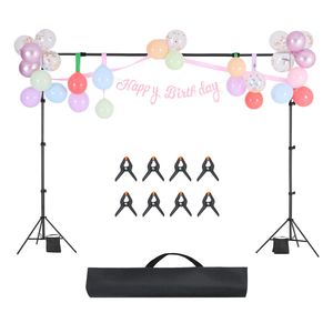 Kit Supporto per Sfondo Fotografico Portatile 7x10ft con 3 Barre Trasversali e Supporto Regolabile - Product Image 1