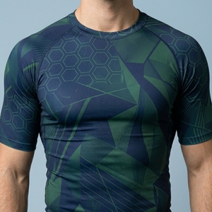 Camiseta de Compresión Deportiva Personalizada para Hombre, Manga Corta, Ropa Deportiva Activa, Fitness, Atletismo, Running - Product Image 4