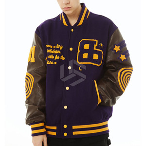 Unisex Custom Made Cotton/Fleece Waterproof Breathable Windproof Eco-Friendly Varsity <b>Jacket</b>-High Quality Casual <b>Winter</b> Outdoor - Product Image 1