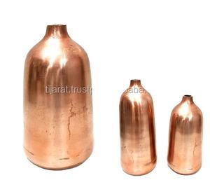 VASE DÉCORATIF VASE À FLEURS EN MÉTAL VASE EN CRISTAL POUR DÉCORATION DE MARIAGE DE LUXE DÉCOR DE JARDIN MODERNE CUIVRE PLAQUÉ - Product Image 1