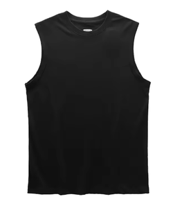 <b>Men</b> Sleeveless T-Shirt Summer Cotton Tank Top Solid Color Fitness Gym <b>Vest</b> <b>White</b> Sports Undershirt Unisex Casual Wear - Product Image 6