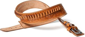 Cinturón de Cuero de Grano Completo con 30 Lazos MOLLE para Cartuchos de Munición Calibre .44/.45, Estilo Bandolera, para Hombres - Product Image 6