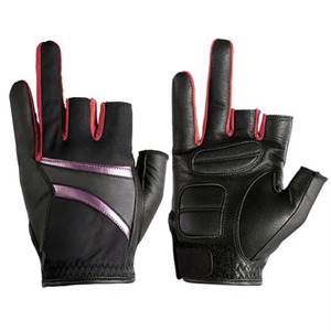 Guantes de Vela de Medio Dedo con Agarre Antideslizante, Protección Reforzada en la Palma, Secado Rápido, Malla Transpirable, Correa de Muñeca Ajustable - Product Image 2