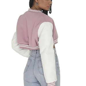 Chaqueta Varsity Personalizada de Fábrica para Mujer, 100% Lana, Estilo Urbano, Bordado Chenille, Chaqueta Corta de Béisbol para Hombre - Product Image 2