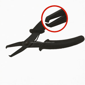 Cortadores de extremos de cuentas de 130 mm con mango cómodo, herramienta de corte de precisión para joyería, para trabajar con cuentas y alambres, color rojo - Product Image 3