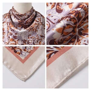 Pañuelo de Seda Cuadrado para Mujer NORTH APPROACH, Estampado Floral, Elegante Accesorio de Moda Multifuncional para Todas las Temporadas - Product Image 4