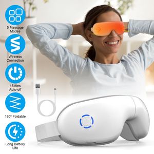 Dispositivo Ricaricabile per la Cura degli Occhi, Massaggiatore Oculare Wireless con Calore, Musica, Pressione dell'Aria e Vibrazione per Emicranie, Relax e Comfort - Product Image 1