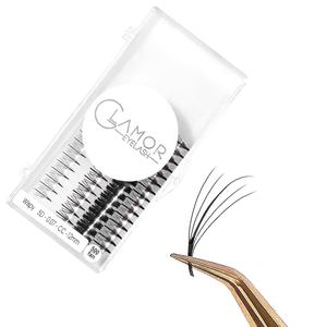 Base puntiaguda negra oscura para fans, pestañas postizas con 5D de volumen, marca personalizada - Product Image 4