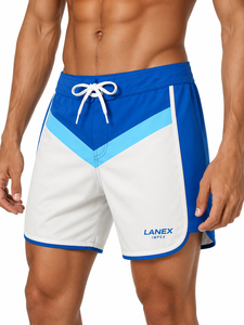 Premium Quality Men's Quick Dry Board <b>Shorts</b> Blue White Surf Swim Trunks Lightweight Beach <b>Shorts</b> Custom Water Sports Swimwear - Product Image 1