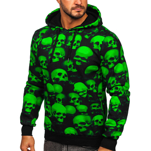 Sudaderas con Capucha Sublimadas Blanqueadas 100% Poliéster para Hombre, Nueva Llegada 2025, Sudadera con Capucha con Estampado 3D en Toda la Superficie - Product Image 3