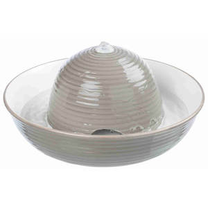 Bebedero Automático de Cerámica Vital Flow de 1.5l, Color Gris Blanco, Dispensador de Agua para Mascotas - Product Image 1