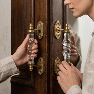 Juego de Tiradores Modernos de Cristal para Muebles, Armarios, Cajones y Guardarropas - Duraderos y Fáciles de Instalar para Cocina, Hogar y Oficina - Product Image 2