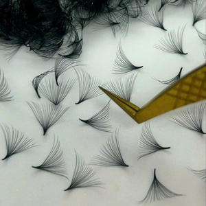 Meilleures ventes 20D Promade Nouveaux éventails préfabriqués faits à la main à tige longue et base pointue, éventails préfabriqués étroits - Product Image 2