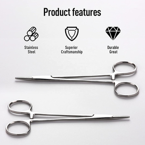 Porte-aiguilles chirurgical manuel de haute qualité en acier inoxydable 5,5 pouces pour aiguilles fines, retrait de sutures, usage hospitalier de classe I - Product Image 4