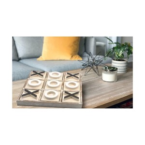 Jeu de Tic Tac Toe en Bois en Gros, Décoration Rustique pour Table Basse, Jouet Éducatif Interactif, Jeu de Table XO Personnalisé Tic Tac Toe - Product Image 3