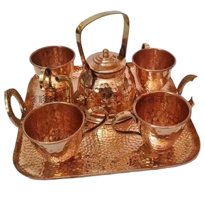 Pure Copper Vintage Coffee <b>Set</b> With Polish Finished For Restaurant Home And Hotel Kitchenware Metal <b>Tea</b> <b>Set</b> - Product Image 5