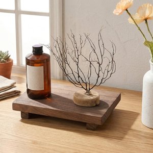 Custom Wooden Bathroom Storage Tray | Bathroom Use Tray Rectangular Storage Tray | Bathroom Decoration Soap, Dispenser By UO - Product Image 1