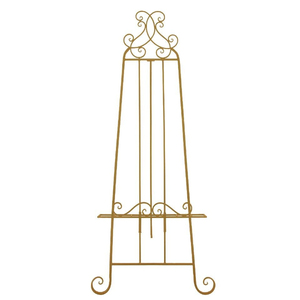 Royal Look Black Metal Painting <b>Easel</b> Stand with Adjustable Height for Home Decor and Photo Display Floor <b>Easel</b> - Product Image 5