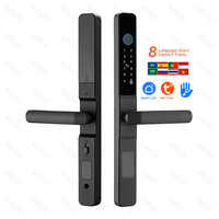 Serrure de porte intelligente Ankang avec identification antivol, carte mémoire, déverrouillage multi-méthodes (empreinte digitale/mot de passe/carte/clé) et application mobile