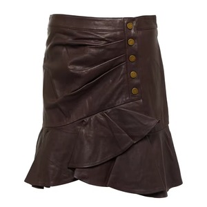 Jupe en cuir véritable 100% originale pour femmes, tendance, disponible en différentes couleurs, nouveau style brillant - Product Image 6