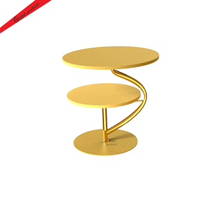 Vente flash - Support à gâteau en métal doré poli de haute qualité - Décoration de mariage - Centre de table pour hôtels et restaurants - Product Image 1
