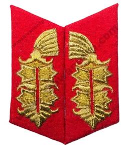 Accessoires décoratifs de conception OEM, logo personnalisé en tissu, 100% fil pour vêtements, écussons de col allemands, badges - Product Image 6