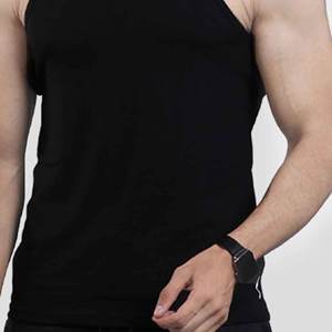 2025เสื้อกล้ามลำลองสำหรับผู้ชายผ้าฝ้าย100% ระบายอากาศซักได้จากปากีสถานเสื้อกล้ามสำหรับใส่ไปยิม - Product Image 6