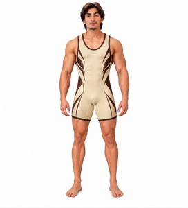 Combinaison de plongée sans manches pour homme, imprimé par sublimation, col rond, en spandex et nylon respirant, pour toutes les saisons, maillot de bain adulte - Product Image 1