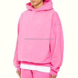 Sweats à capuche pour hommes avec logo personnalisé vierge 100% pulls oversize à épaules tombantes sweats à capuche lourds pour hommes sweats à capuche en éponge française - Product Image 6