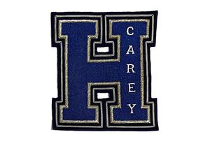 Patch brodé personnalisé de luxe en fil de métal et sequins, résistant à l'eau, effet 3D en relief pour vêtements de mode, lettres et écritures manuscrites - Product Image 3