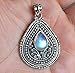 Handmade <b>Rainbow</b> Moonstone Water Drop Bezel Setting Pendant 925 Sterling Silver Bohemian Style Jewelry for Women Anniversary - Product Image 2
