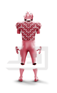 เสื้อกีฬา JAMEZ SPORTS รุ่น Touchdown Scoring สำหรับผู้ใหญ่ แบบยูนิเซ็กซ์ คอวี แขนสั้น ผลิตจากผ้าโพลีเอสเตอร์/คอตตอน 100% ระบายอากาศได้ดี พร้อมลายปัก - Product Image 4